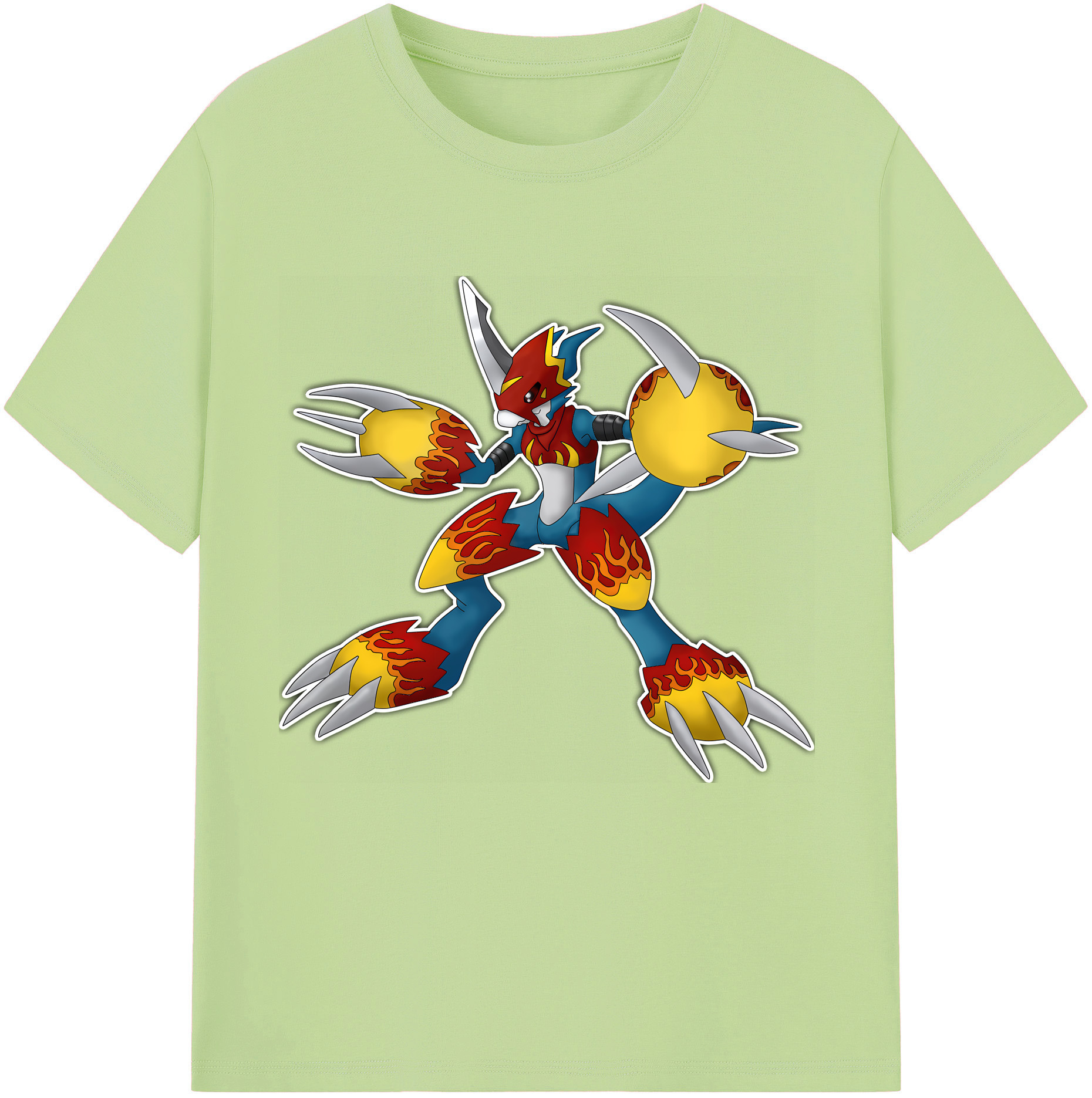 （画像用） Digimon デジタルモンスター/デジモン 綿100％半袖Tシャツ（フロントプリント）